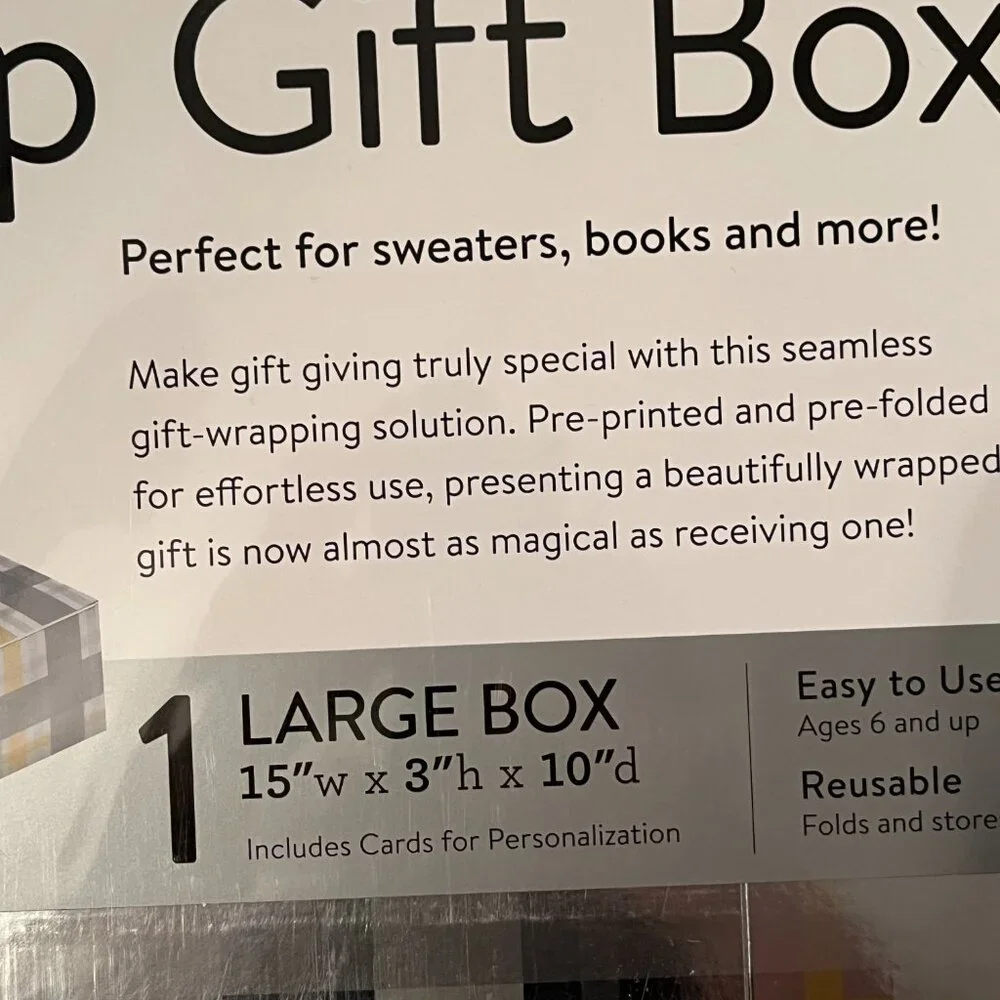 Gift Boxes (Pop-Up /‎ Ready to Go!) Set of 2 / LARGE / new (p/s/x)